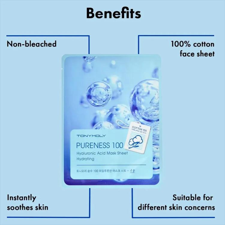 TONYMOLY Pureness 100 Hyaluronic Acid Mask Sheet