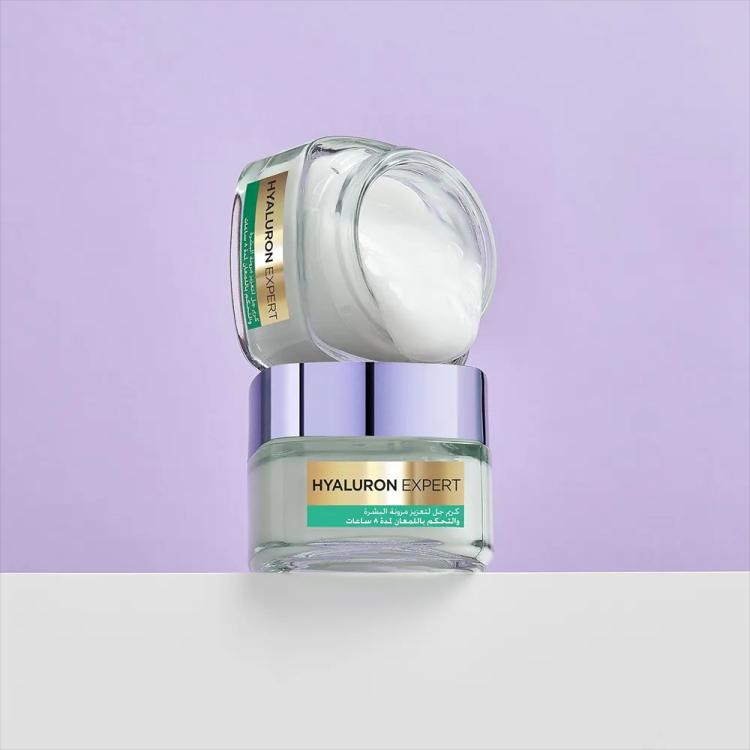 L'Oreal Hyaluron Expert Shine Control Replumping Gel Cream With Hyaluronic Acid
 - 50 ml