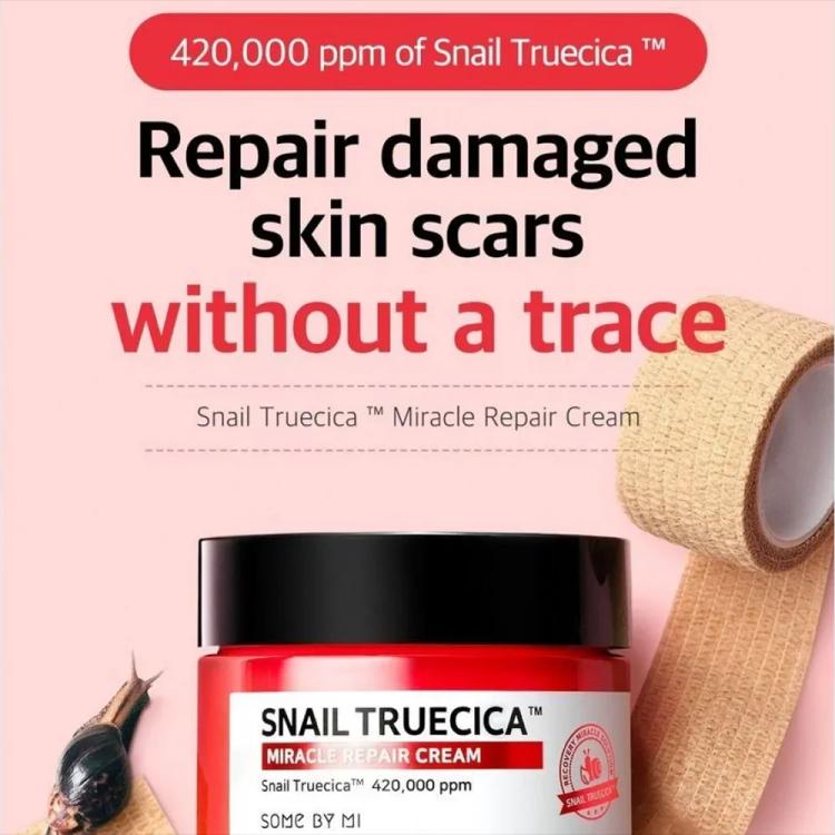 Some By Mi Snail Truecica Miracle Skin Repair Cream - 60 g
