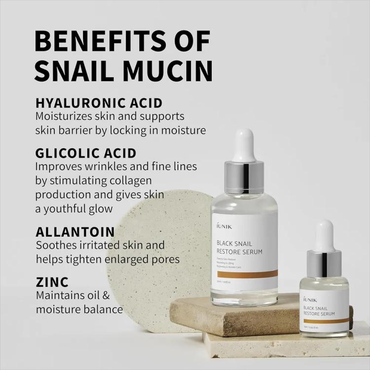 iUNIK Black Snail Restore Serum - 50 ml