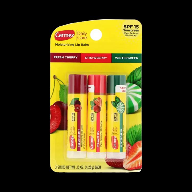 Carmex Daily Care Variety SPF 15 Lip Balm Set (3 x 10 g)