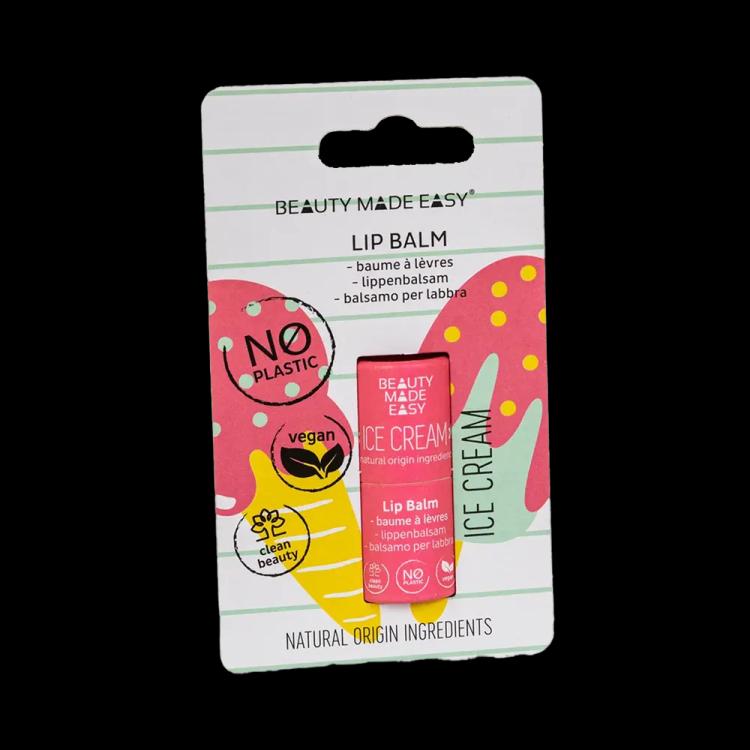 Beauty Made Easy Paper Tube Lip Balm - Ice Cream (5.5 g)
