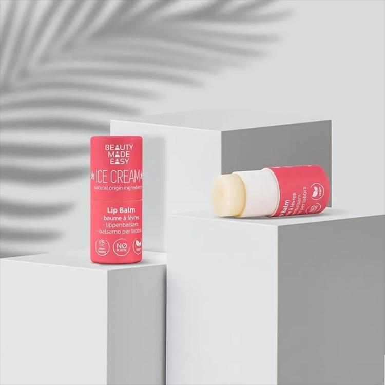 Beauty Made Easy Paper Tube Lip Balm - Ice Cream (5.5 g)