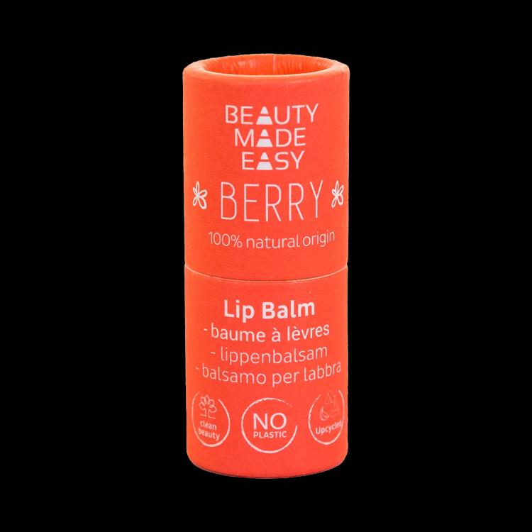 Beauty Made Easy Paper Tube Lip Balm - Berry (5.5 g)