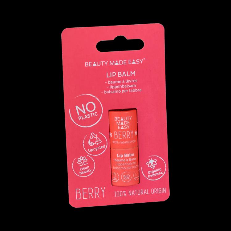 Beauty Made Easy Paper Tube Lip Balm - Berry (5.5 g)