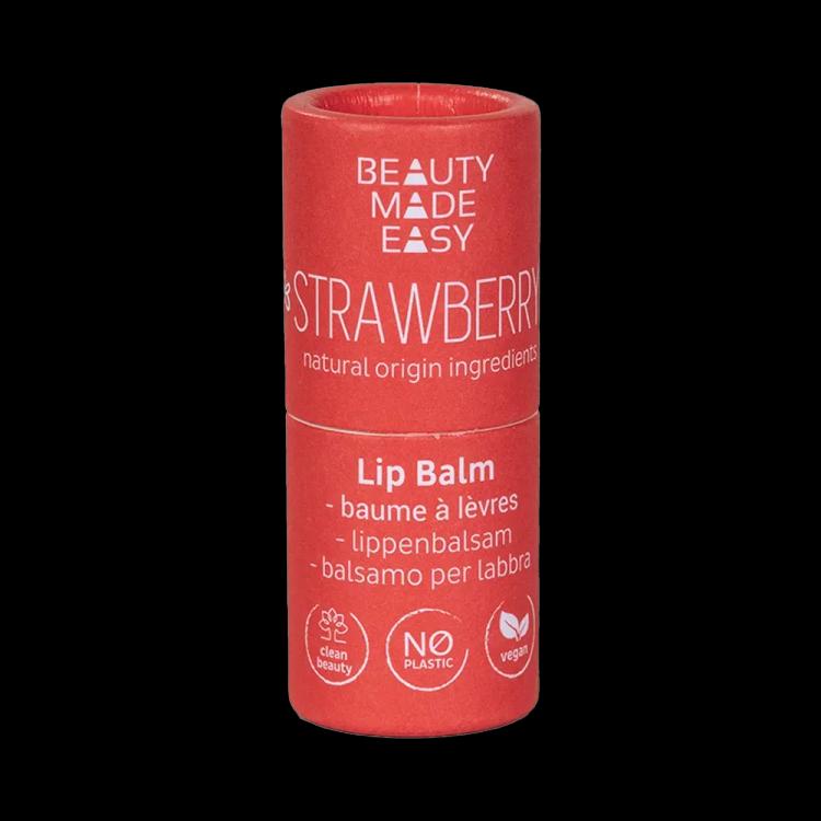 Beauty Made Easy Paper Tube Lip Balm - Strawberry (5.5 g)