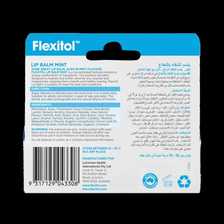 Flexitol Lip Balm - Mint (10 g)