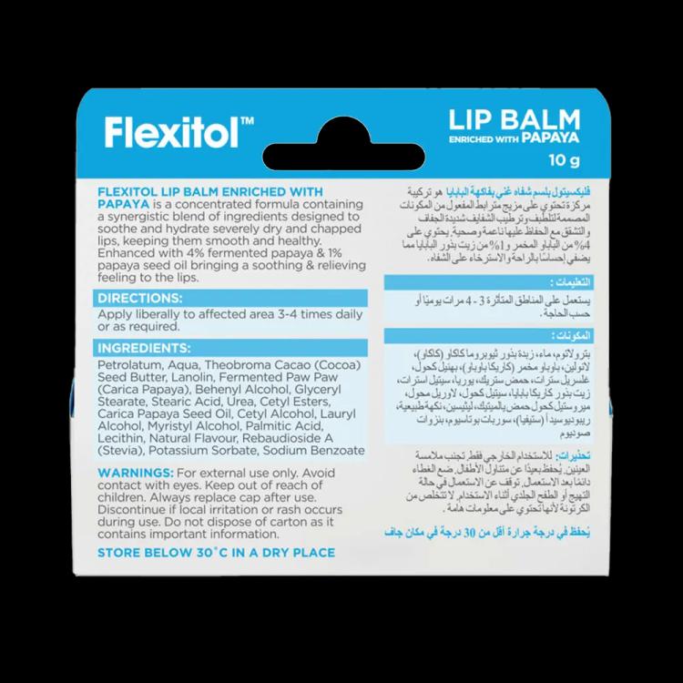 Flexitol Lip Balm - Papaya (10 g)