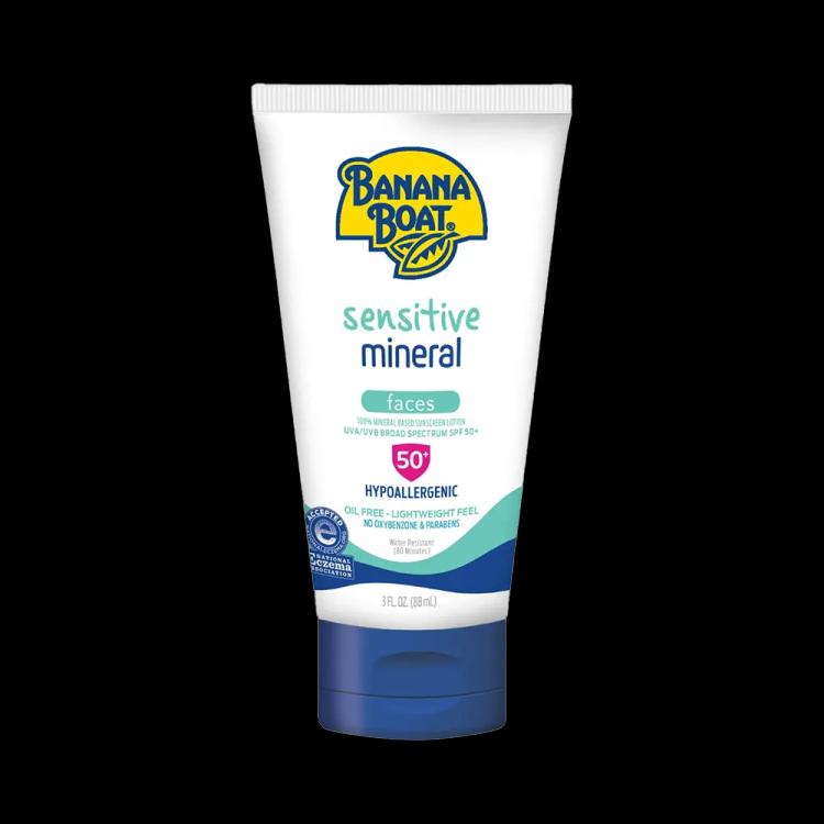 Banana Boat Sensitive 100% Mineral Face Lotion SPF 50+ - 88 ml