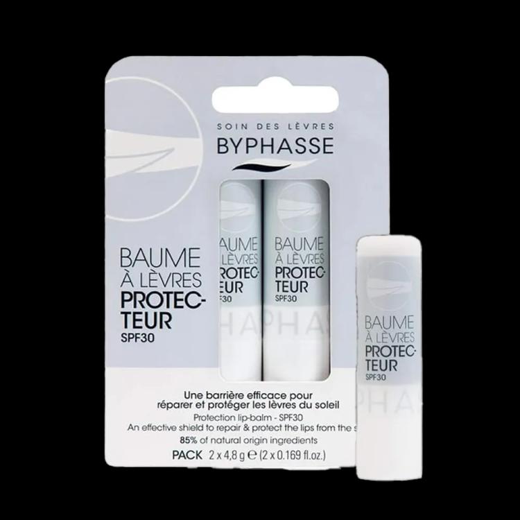 Byphasse Protection Lip-Balm Spf30 (2X4,8g)