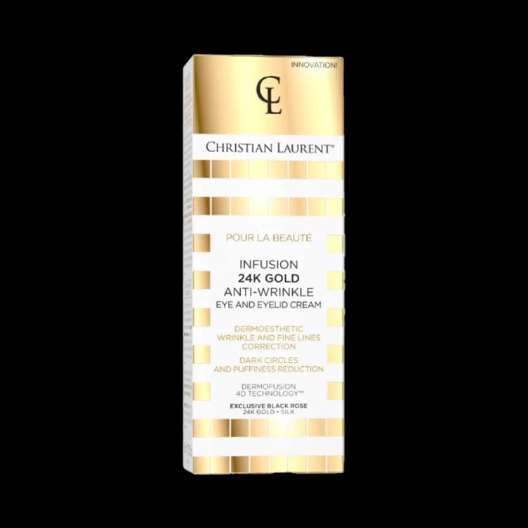 Christian Laurent Pour La Beaute Infusion 24K Gold Anti-Wrinkle Eye & Eyelid Cream - 20 ml