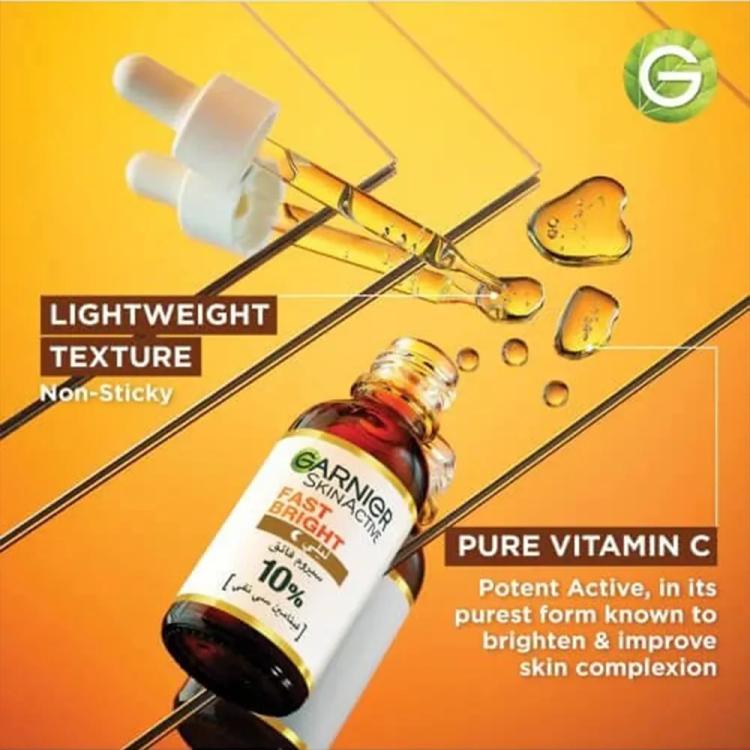 Garnier Skinactive Fast Bright Night Booster Serum - 30ml