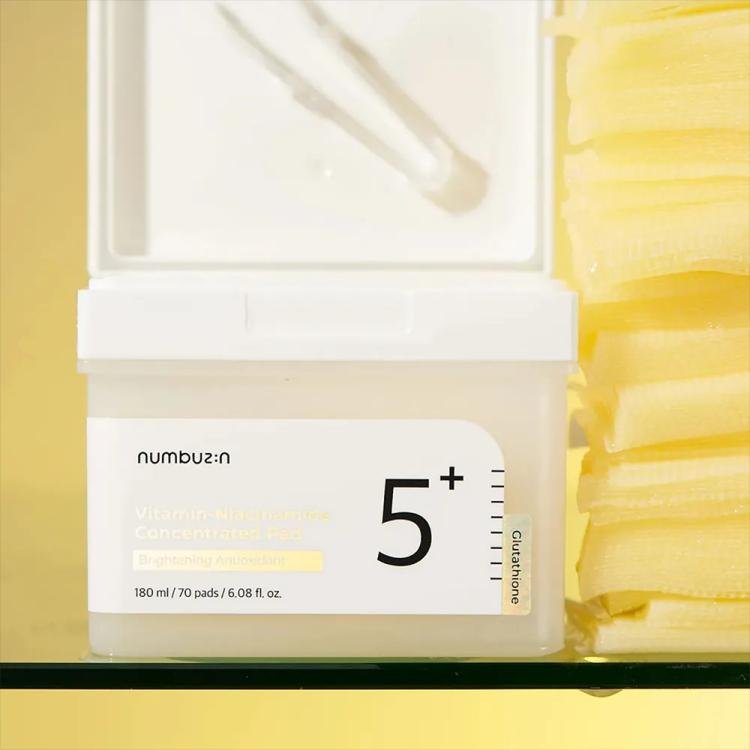 Numbuzin No.5+ Vitamin-Niacinamide Concentrated Pad - 70 pcs