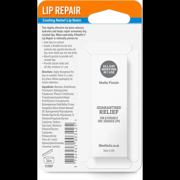 O'Keeffe's Lip Repair Cooling Relief Lip Balm 4.2g