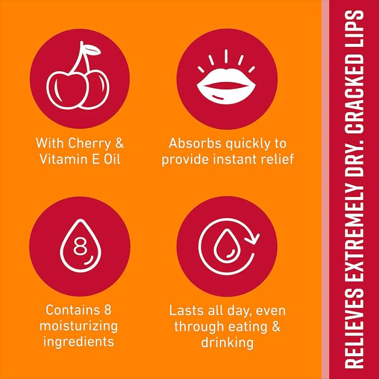 O'Keeffe's Lip Repair Cherry Lip Balm Twin Stick 4.2g