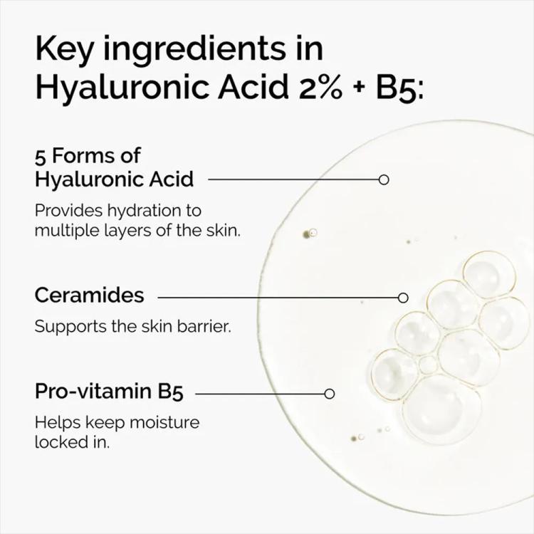 The Ordinary Hyaluronic Acid 2% + B5 (Original Formulation) Serum - 30ml