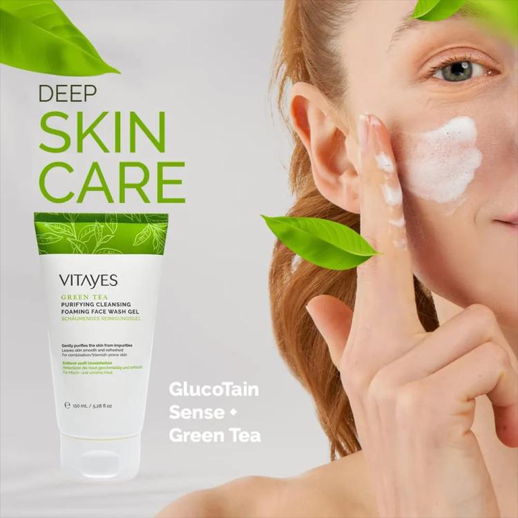 VITAYES Green Tea Face Wash Gel - 150 ml