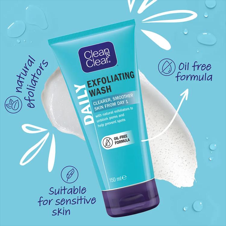 Clean & Clear Daily Exfoliating Wash - 150 ml