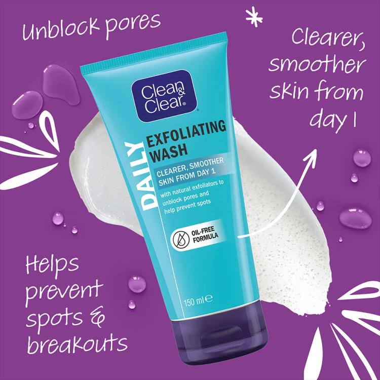 Clean & Clear Daily Exfoliating Wash - 150 ml