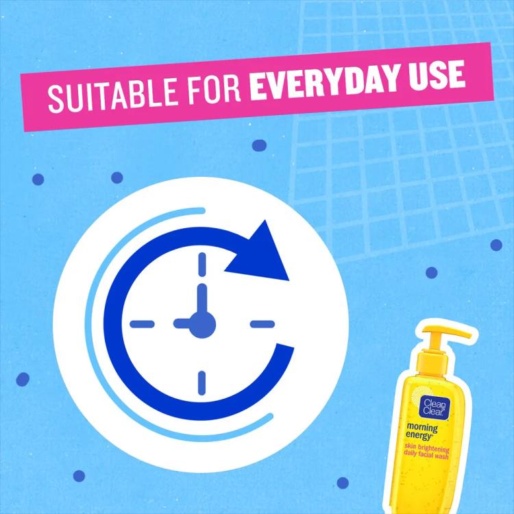Clean & Clear Morning Energy Skin Brightening Daily Facial Wash - 150 ml