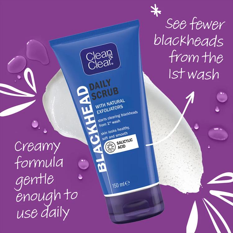 Clean & Clear Blackhead Clearing Daily Scrub - 150 ml
