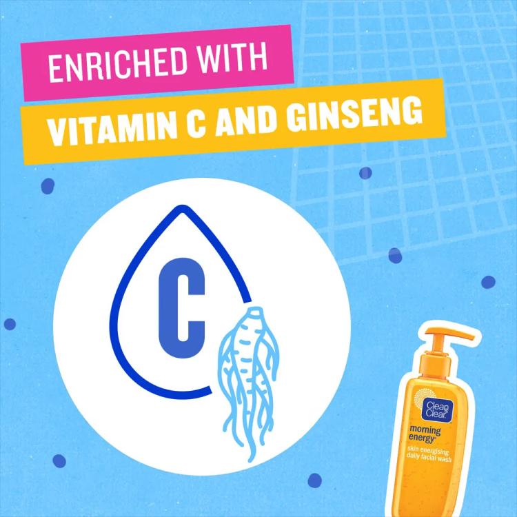 Clean & Clear Morning Energy Skin Energising Daily Facial Wash - 150 ml