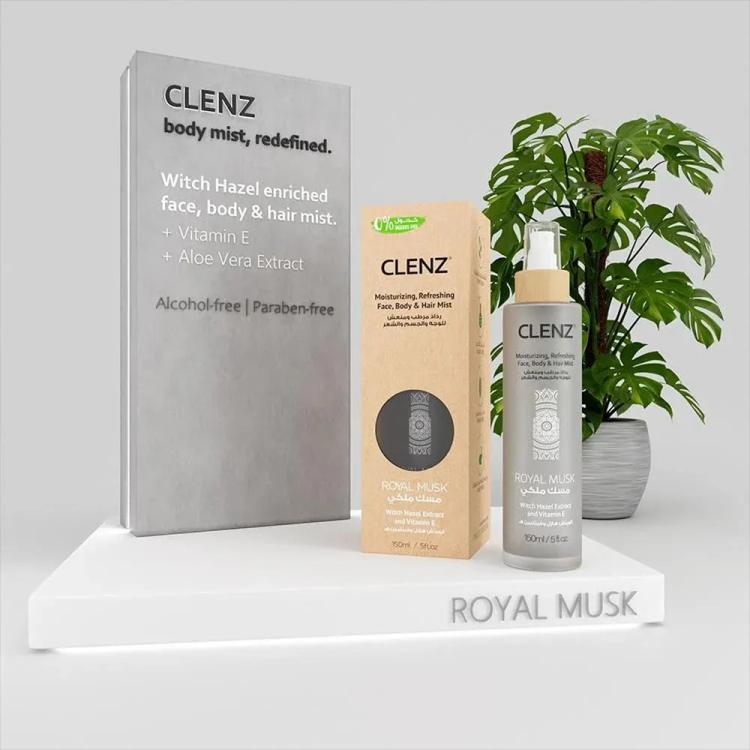 CLENZ Witch Hazel Face Hair & Body Mist Royal Musk - 150 ml