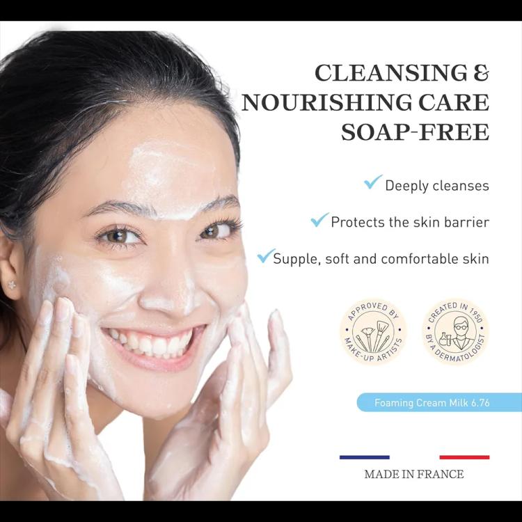 Embryolisse Foaming Cream Milk Face and Body Cleanser - 200 ml