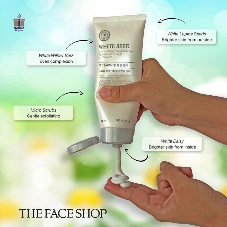 The Face Shop White Seed Exfoliating Cleansing Foam - 150 ml