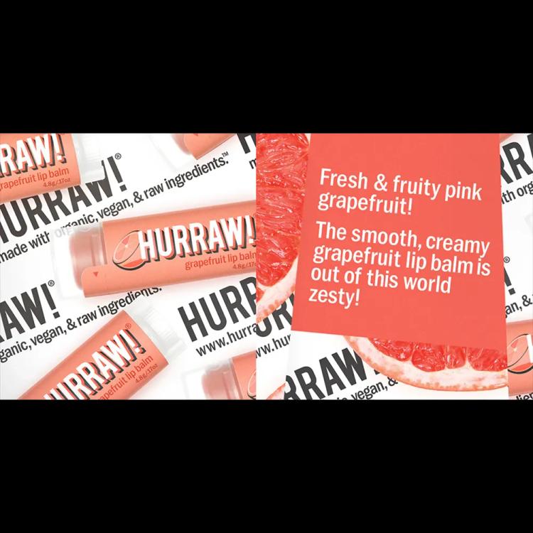 Hurraw! Lip Balm - Grapefruit (4.8 g)