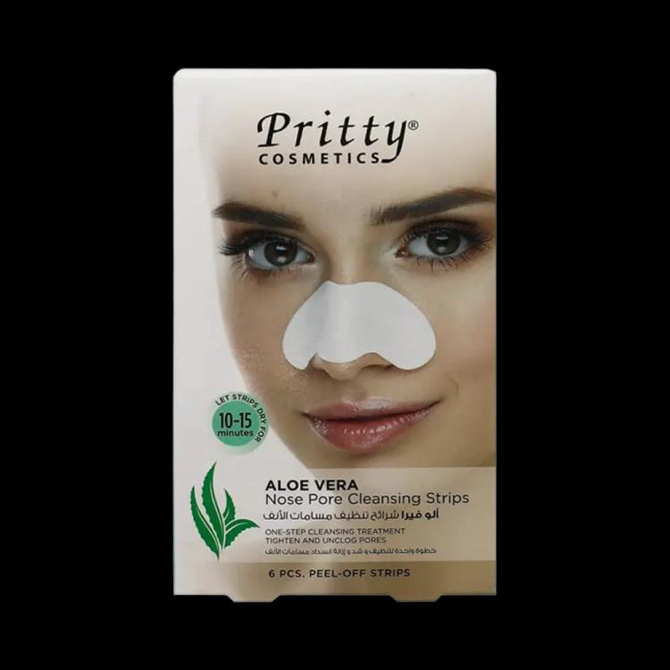 Pritty Nose Pore Cleansing Strips - Aloe Vera - 6 Strips