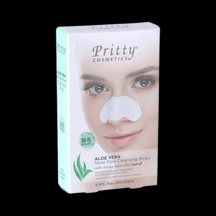 Pritty Nose Pore Cleansing Strips - Aloe Vera - 6 Strips