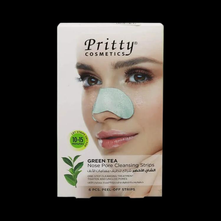 Pritty Nose Pore Cleansing Strips - Green Tea - 6 Strips