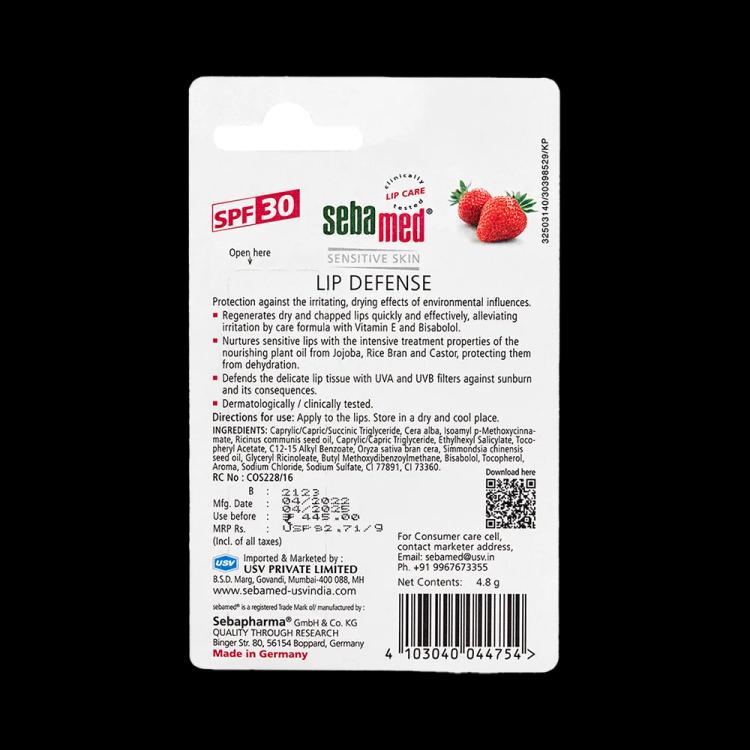 Sebamed Lip Defense SPF 30 - Strawberry (4.8 g)