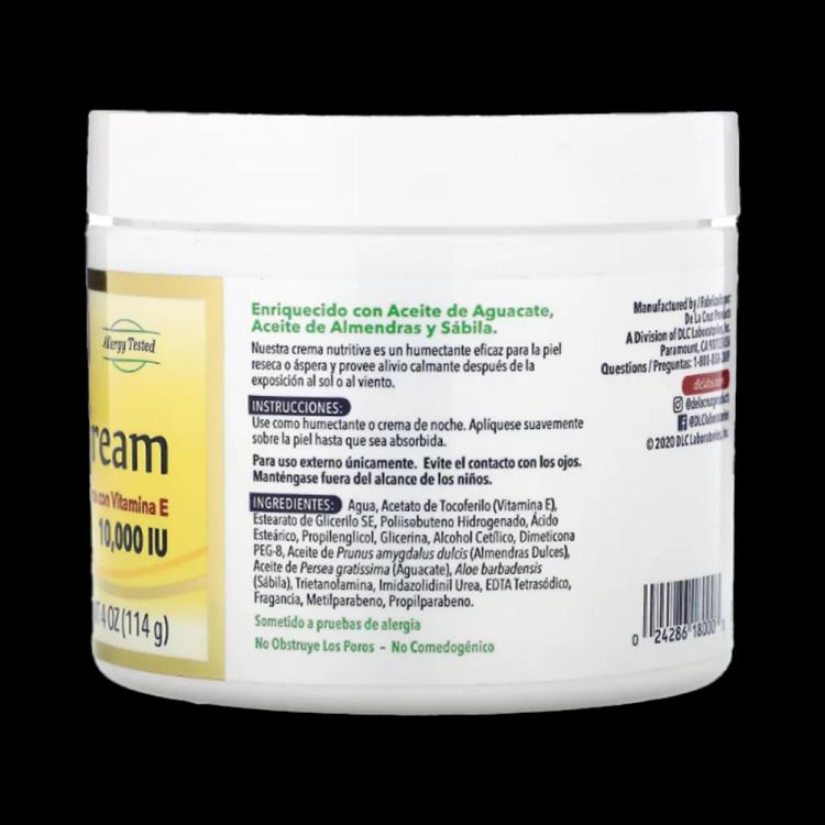 De La Cruz Vitamin E Cream - 114 g