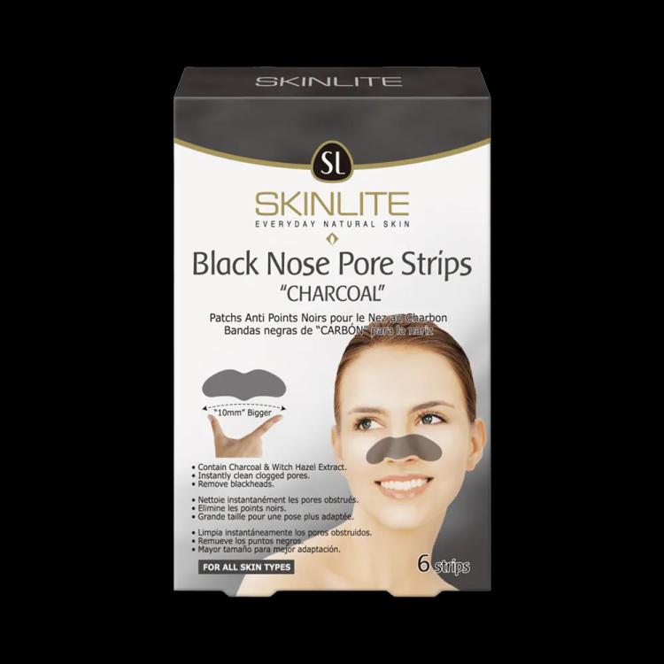 Skinlite Black Nose Pore Strips - Charcoal - 6 Strips