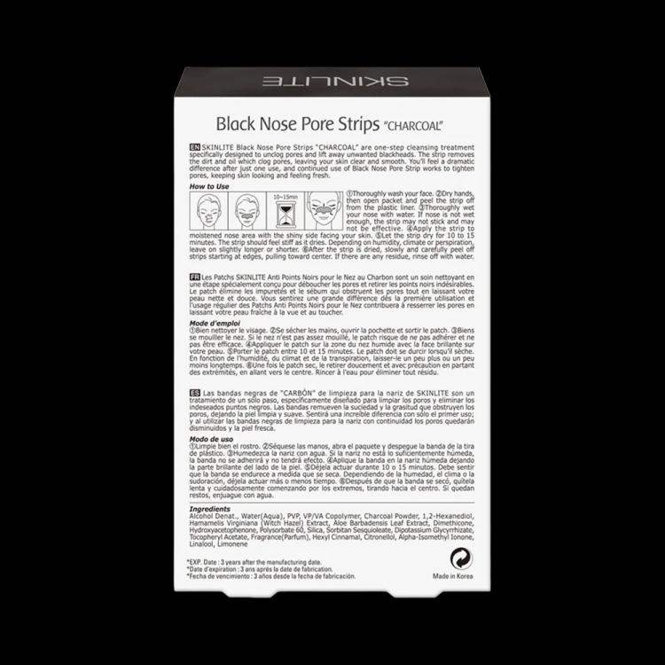 Skinlite Black Nose Pore Strips - Charcoal - 6 Strips