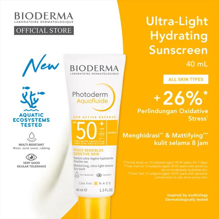 BIODERMA Photoderm Aquafluide SPF50+ Sunscreen - 40 ml