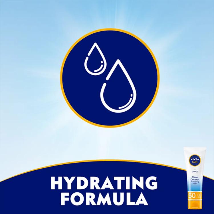 Nivea Sun UV Face Shine Control Cream SPF 50 - 50 ml