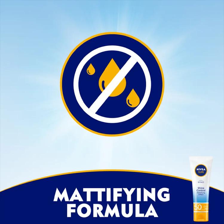 Nivea Sun UV Face Shine Control Cream SPF 50 - 50 ml