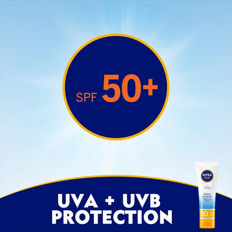 Nivea Sun UV Face Shine Control Cream SPF 50 - 50 ml