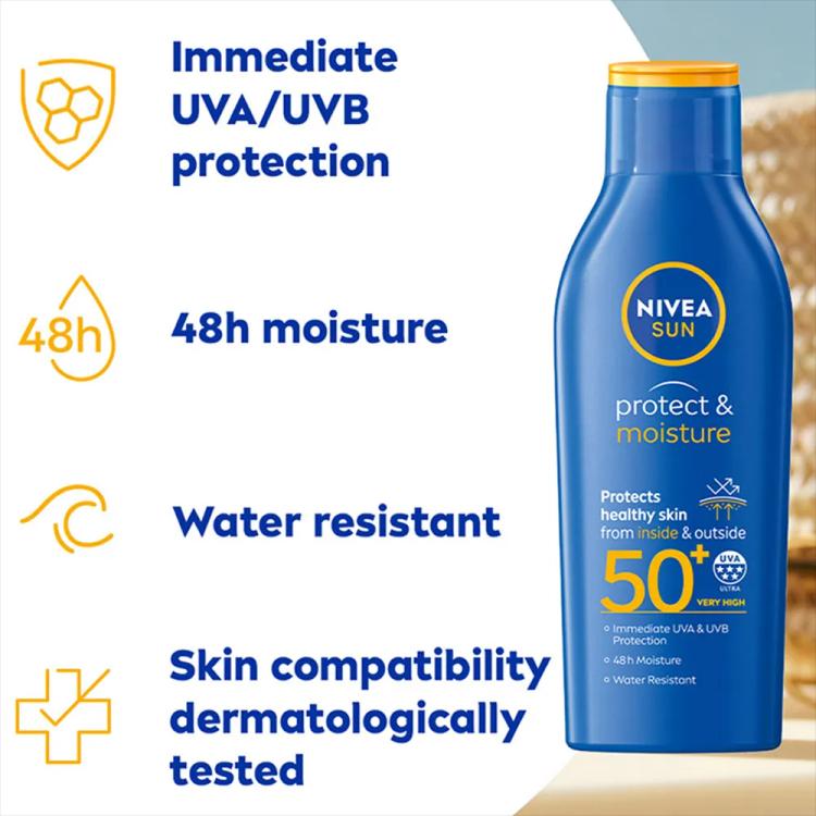 Nivea Protect & Moisture Lotion SPF 50+ - 200 ml