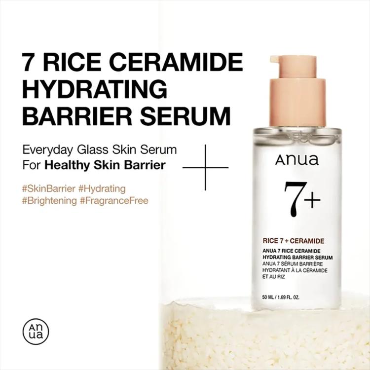 Anua 7+ Rice Ceramide Hydrating Barrier Serum - 50 ml