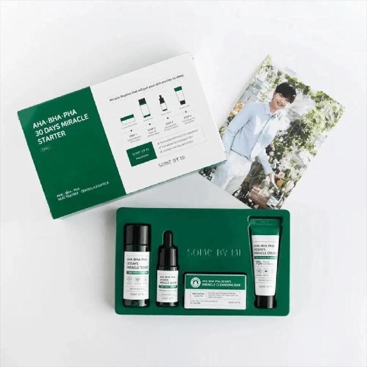 Some By Mi AHA. BHA. PHA 30 Days Miracle Starter Gift Set - (20 g + 25 g + 30 ml + 10 ml)
