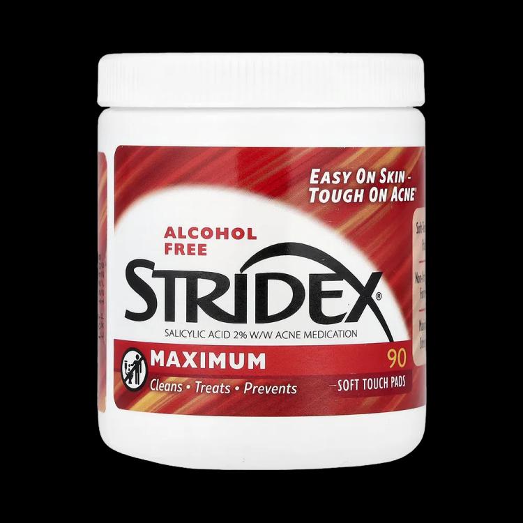 Stridex Maximum Alcohol Free Soft Touch Pads - 90 pcs