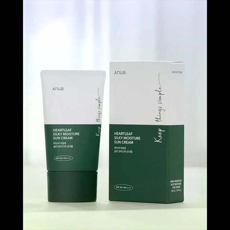 Anua Heartleaf Silky Moisture Sun Cream SPF 50+ PA++++ - 50 ml
