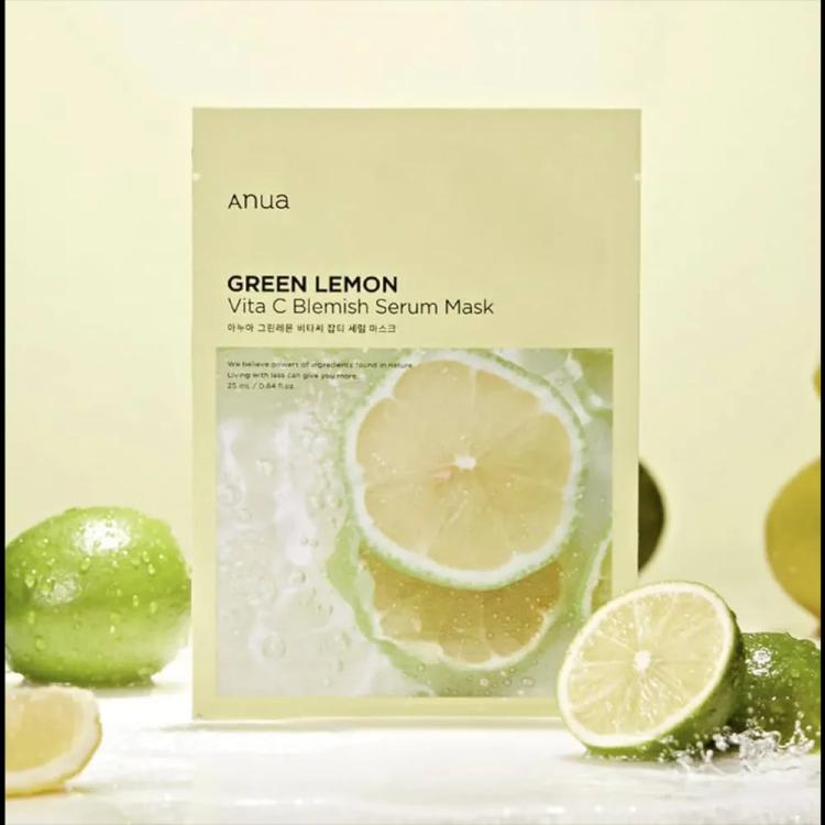Anua Green Lemon Vita C Blemish Serum Mask - 25 ml