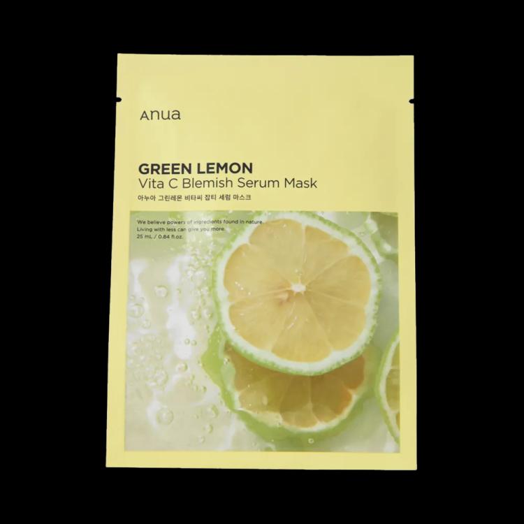 Anua Green Lemon Vita C Blemish Serum Mask - 25 ml