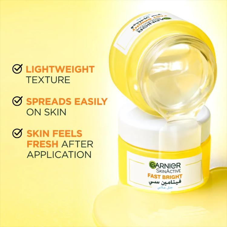 Garnier SkinActive Fast Bright Vitamin C Water Gel Cream - 50 ml