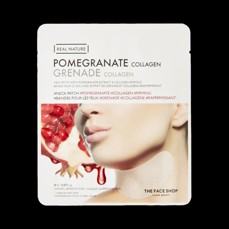 The Face Shop Real Nature Pomegranate Collagen Neck Patch - 8 ml